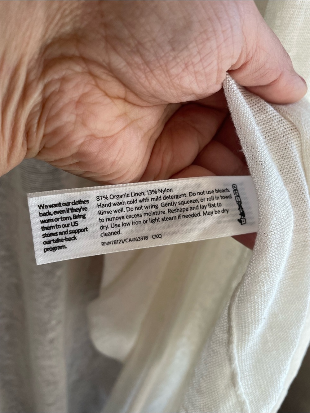 Eileen Fisher Organic Linen Lightweight Duster Cardigan in Ivory Retail $338 - Picture 7 of 14